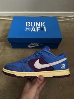 Nike Dunk Low Undefeated 5 On It Dunk Vs. AF1 9.5