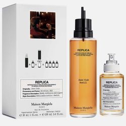 Maison Margiela Replica Jazz Club Perfume Set Spray 1oz and Refill 3.4oz NEW