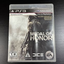 Medal of Honor for PlayStation 3 PS3