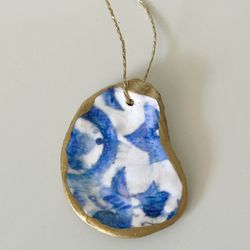 Decoupage Oyster Shell Ornaments