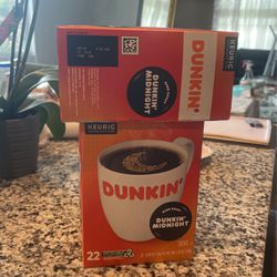 Dunkin midnight coffee 22 Cups X 2 Boxes 