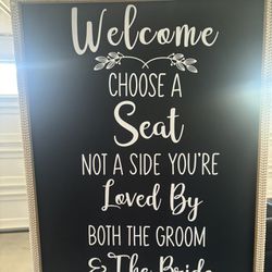 Wedding Seating Sign
