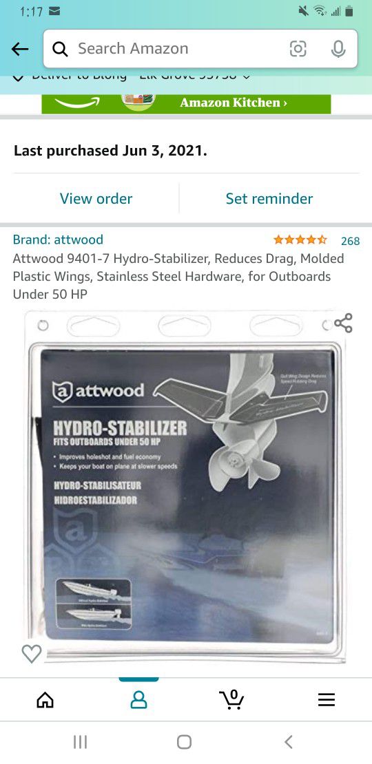 Hydro Stabilizer For Outboard Brand New 