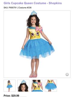 Cupcake Queen Costume Shopkins