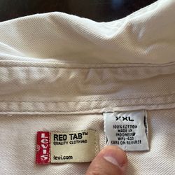 Vintage Red Tab Levi’s Cream Denim Shirt  