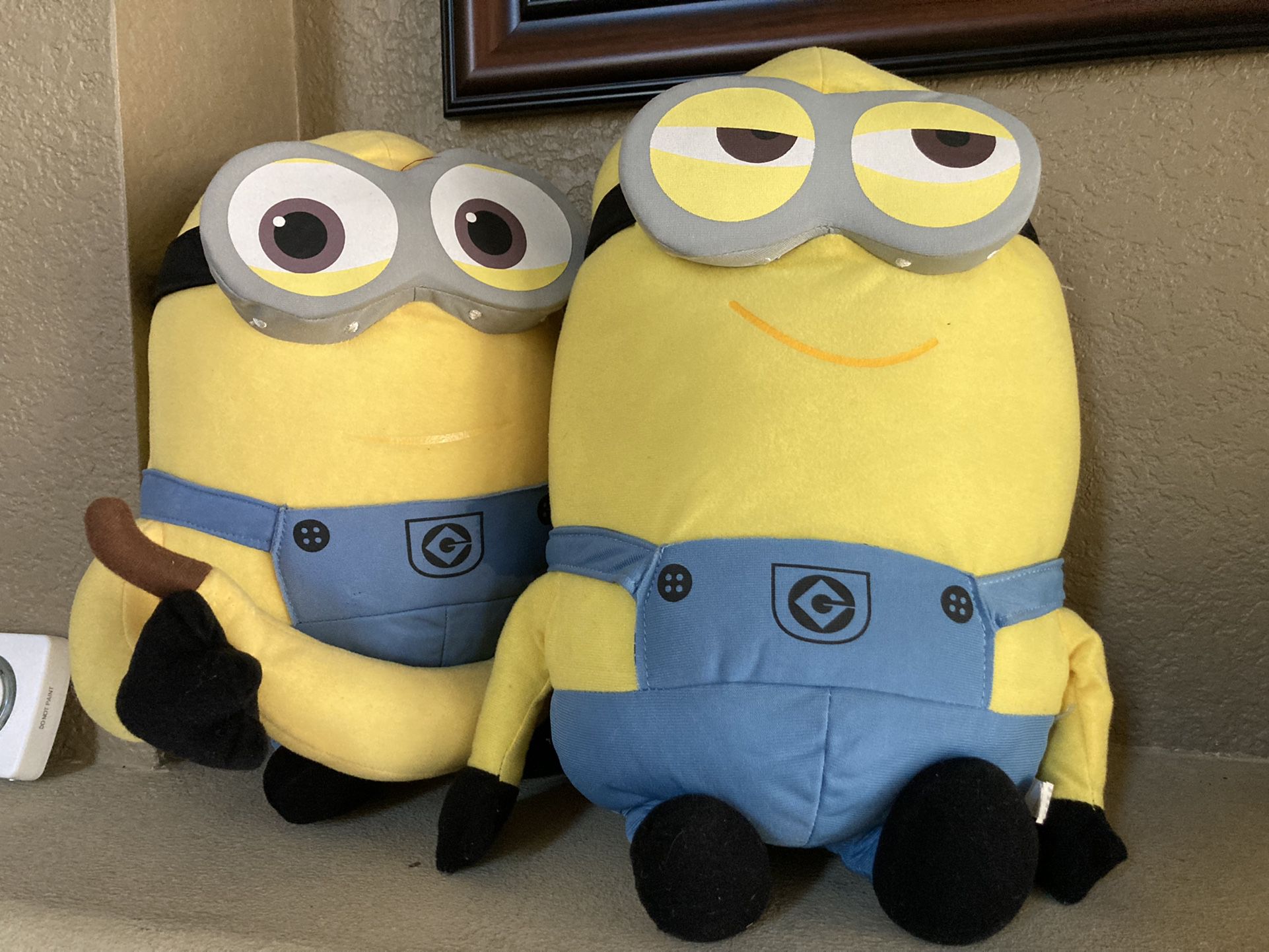 Two Minions, over 12 Inches Tall