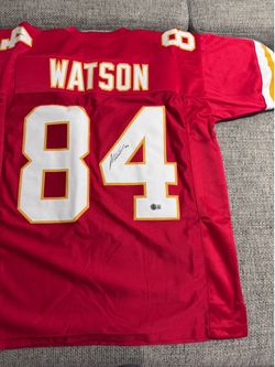 Justin Watson Signed Autograph Custom Jersey-Beckett Coa-Kansas City Chiefs