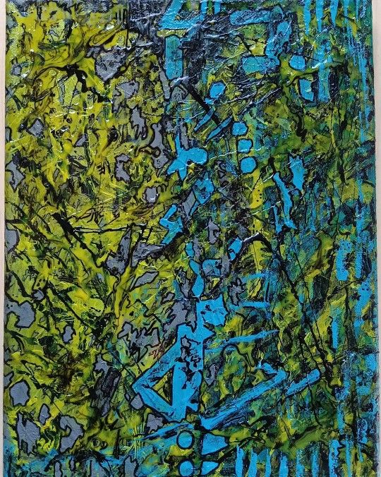 Original Abstract Expressionism Painting.