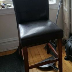 Leather Bar Stool