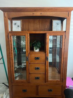 Hard wood hutch
