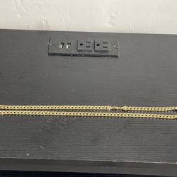 14k Miami Cuban Link Neckless High Quality Plated Gold 