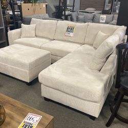 Stunning Sectional W/ottoman! $799 🧡🚨✨