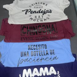 Custom Tshirts , Pressed or Embroidered 