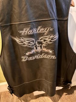 Harley Davidson leather vest