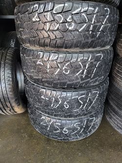 265.65R18 set of 4 good used tires only $250