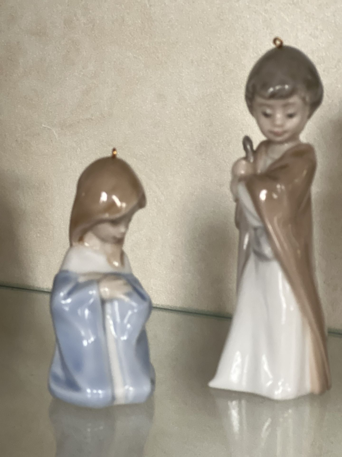 Lladro Mini Holy Virgin and Joseph- Mint in box