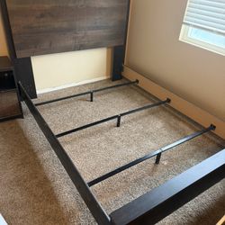 Bed Frame And A Night Stand