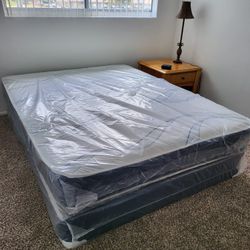 NEW FULL-SIZE MATTRESS AND BOX SPRING