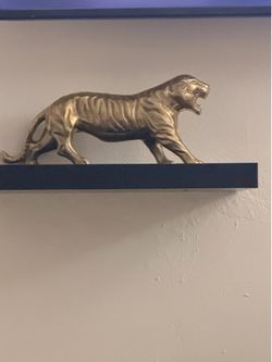 Pareja de tigres de bronce
