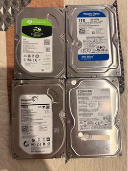 Lot of hard drives and ssds