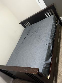 Twin bed and tv stand