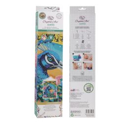 “Proud Peacock” Crystal Art Scroll Kit 35x45cm