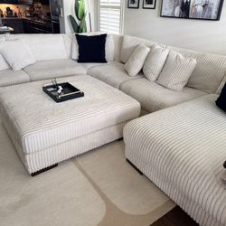 6 Piece Sectional Couch With Ottoman 