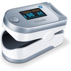 Beurer Bluetooth Digital fingertip Pulse Oximeter, Blood Oxygen Saturation & Pulse Rate Monitor with Accessories, 1 Count