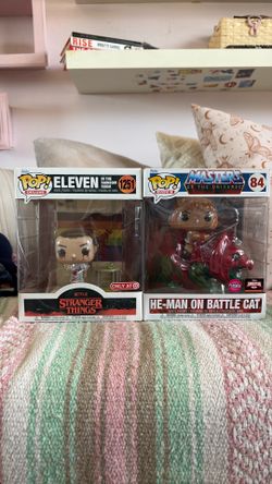 He-man and Eleven Funko pops