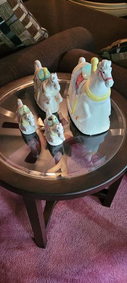 SET OF CAROUSEL HORSES