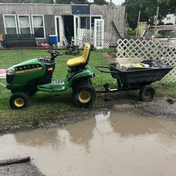 John Deere Tractor And Cart