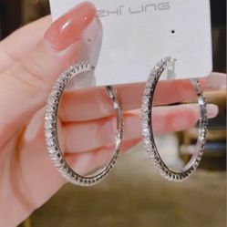 Studded Hoop Earrings