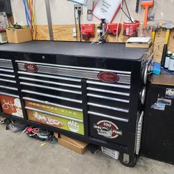 67" MAC 3-Bay John Force Toolbox w Snap On Side Cabinet