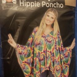 Women's Hippie Poncho Costume