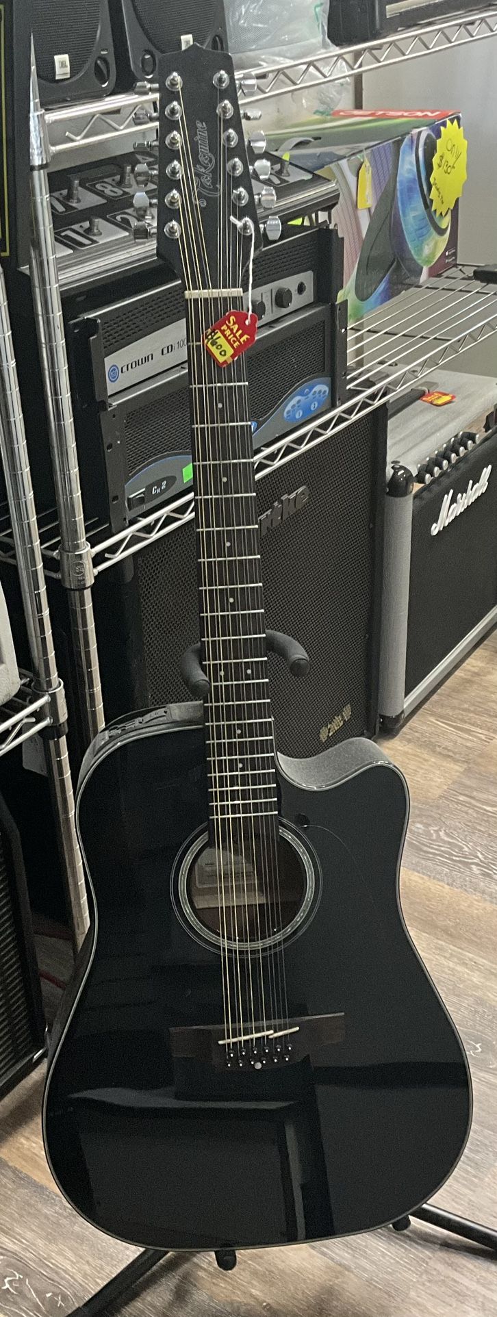 Takamine gd30ce-12 blk electric 12 string