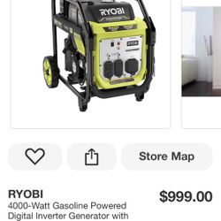 YOBI RYi4022X 4000-Watt Gasoline Powered Digital Inverter Generator