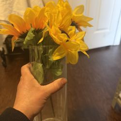 Bonito Florero De Girasol 