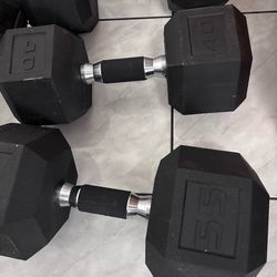 2 Sets - Dumbbells 40lb and 55lb Weights