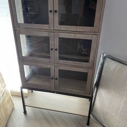 New Country French Display Case Or Hutch