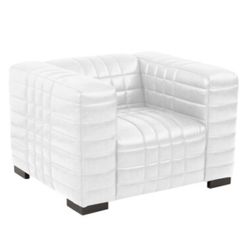 Luxurious White Comfy Chair 