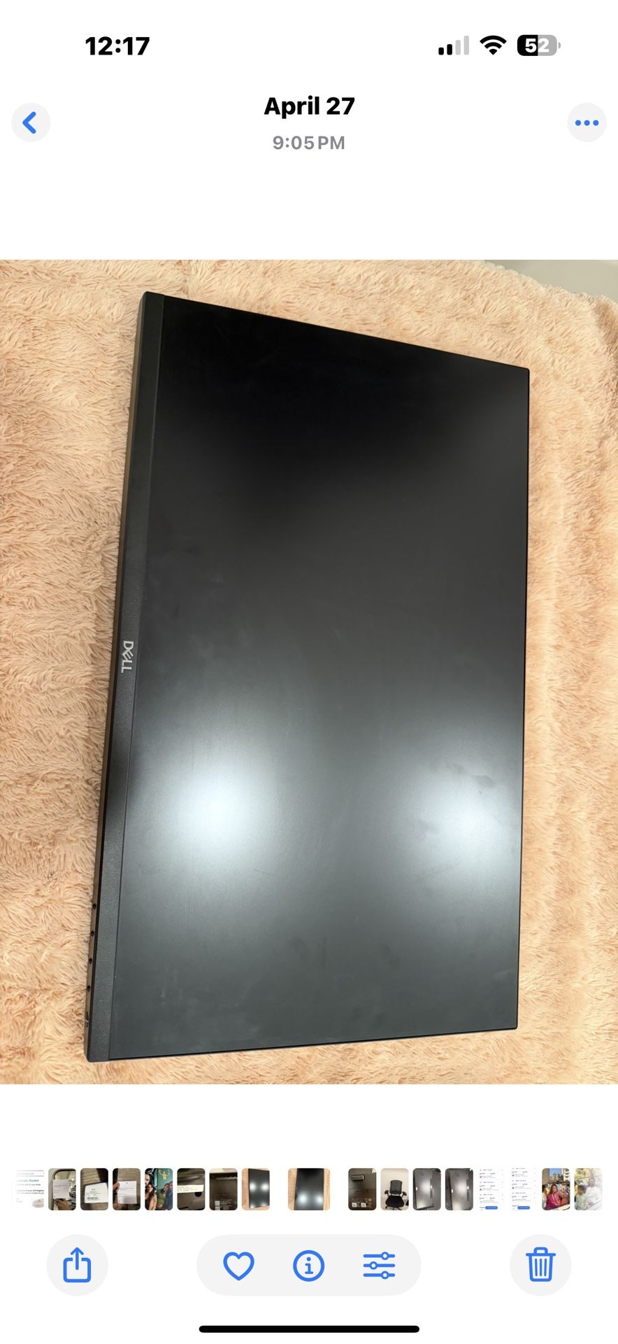 Dell UltraSharp U2417H – 24” IPS Monitor (Excellent Condition)