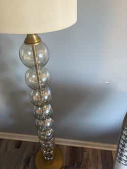 Floor Glass Lamp / 45.00  / Pick Up Only 