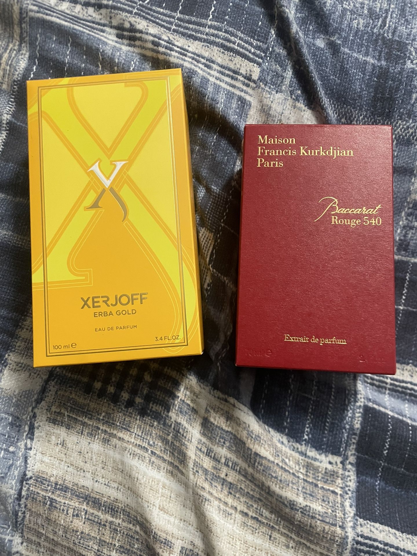 Baccarat Rouge 540 And XERJOFF ERBA GOLD