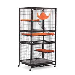 Large Multi-Level Cat Cage with Hammock