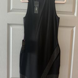 BEBE BLACK & GOLD DRESS 