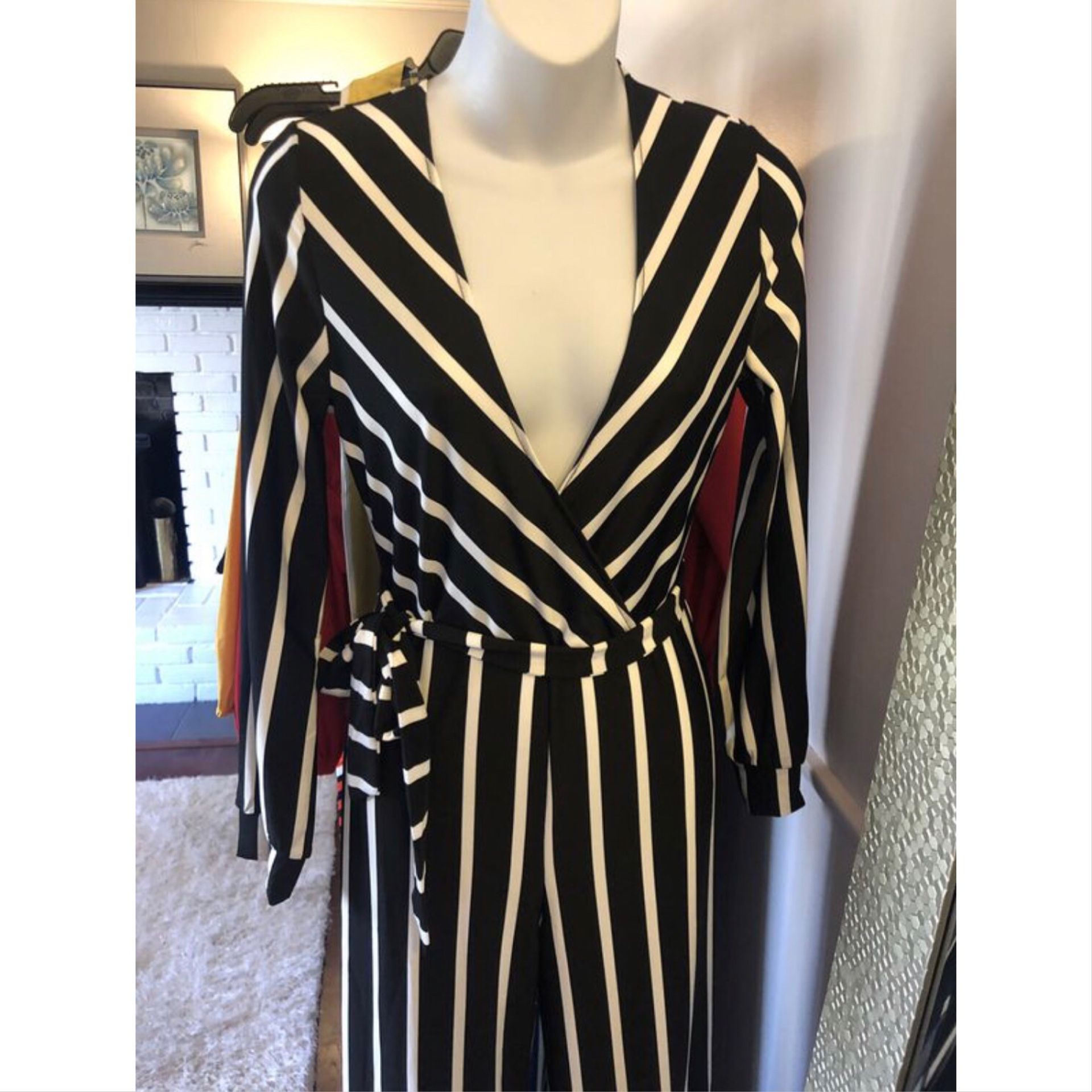 Sexy Black and white pinstripe pantsuit for Sale in Ridgefield, CT ...