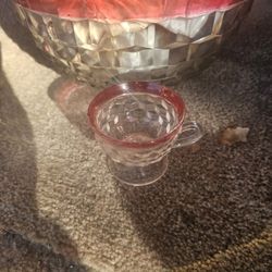 Vintage Punch Bowl And Glasses