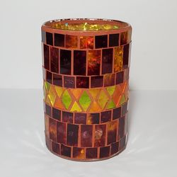 Mosaic Glass Vase