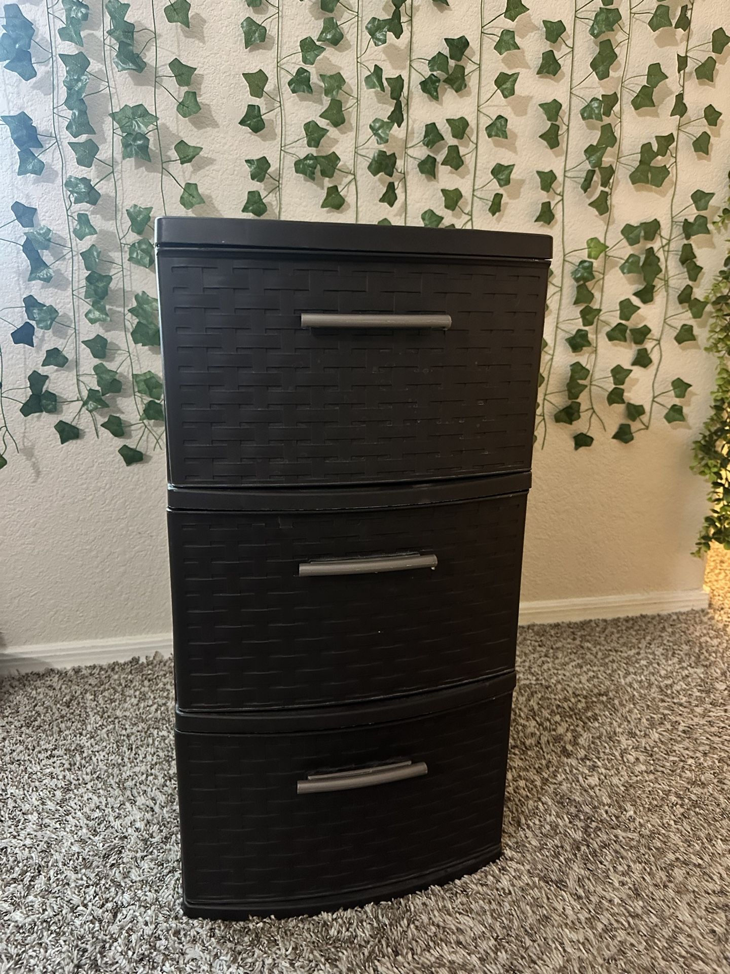 Plastic 3 Drawer Storage TWO