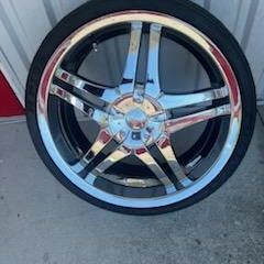 20inch Chrome Universal Rims With Tires